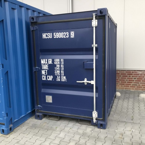 5 ft container nieuw blauw 1 deur