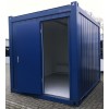 Container 10ft. geïsoleerd met deur zonder ramen blauw 