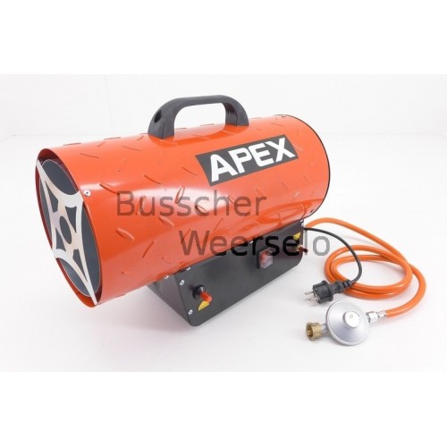Gaskachel APEX 30 KW +Reduceer met slang