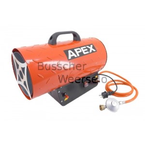 Gaskachel APEX 10 KW +Reduceer met slang